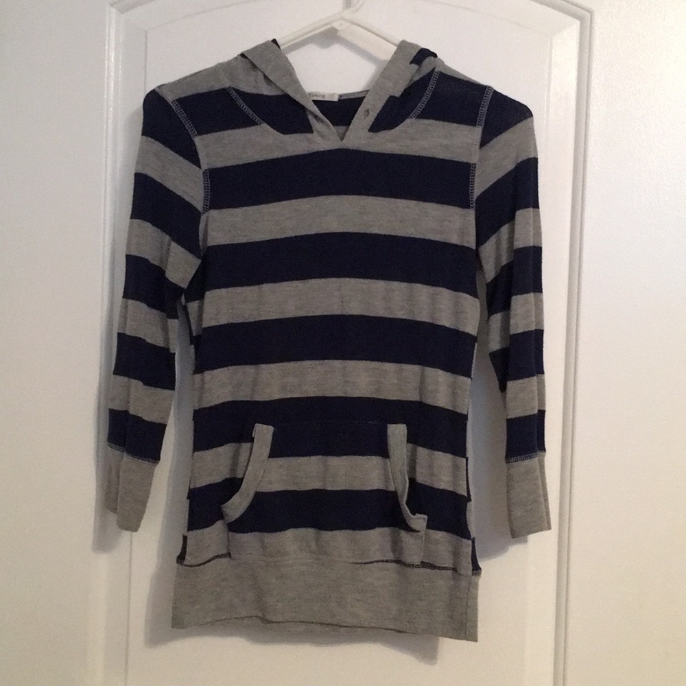 Stripped hoodie like shirt
